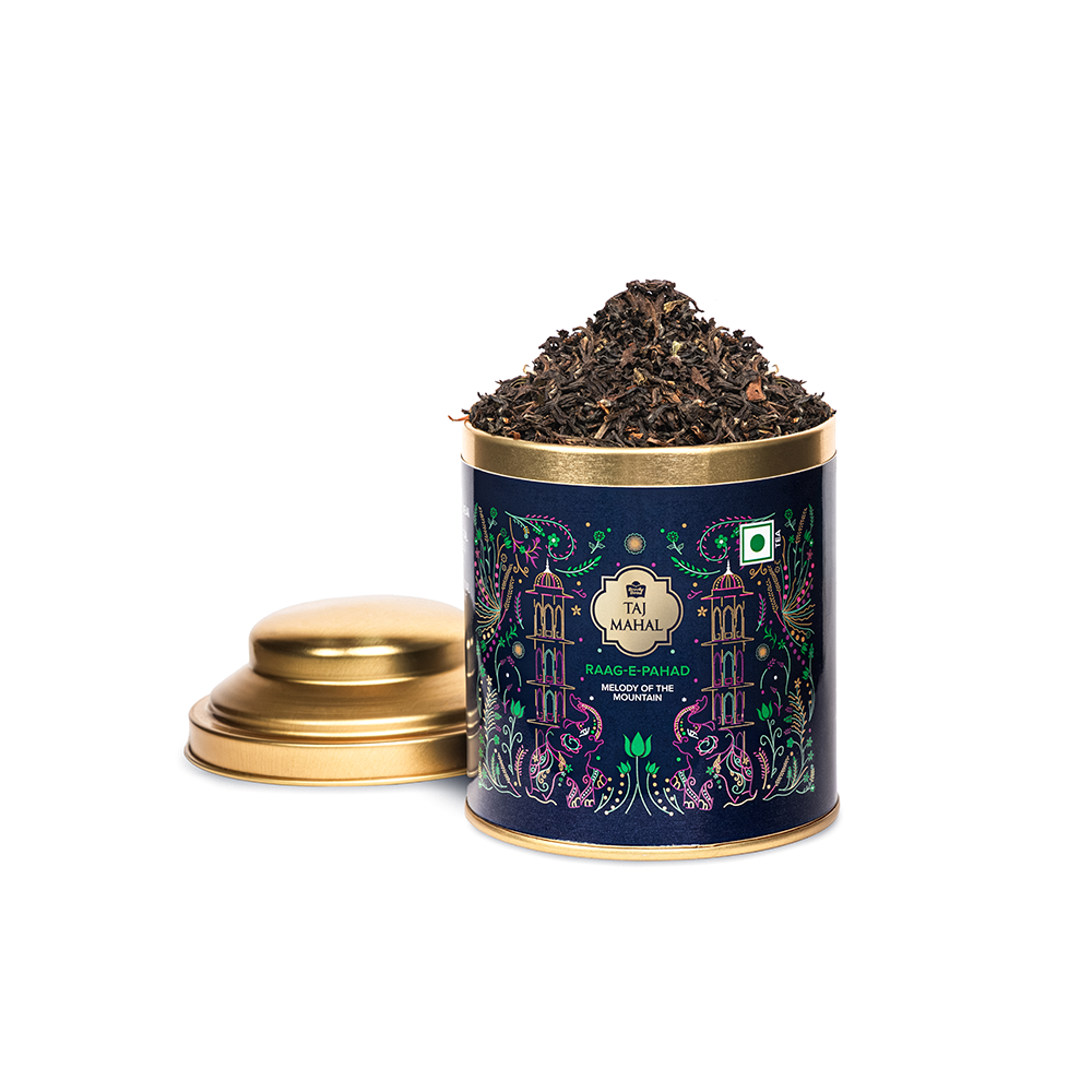 Ghazal Assorted Tea Gift Box with Spoon (100g * 2 Premium Flavored Teas) | Taj Mahal Tea