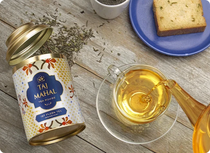 Sur-e-Pudina Premium Flavored Tea Tin (500g) | Parsi Mint Tea by Taj Mahal Tea