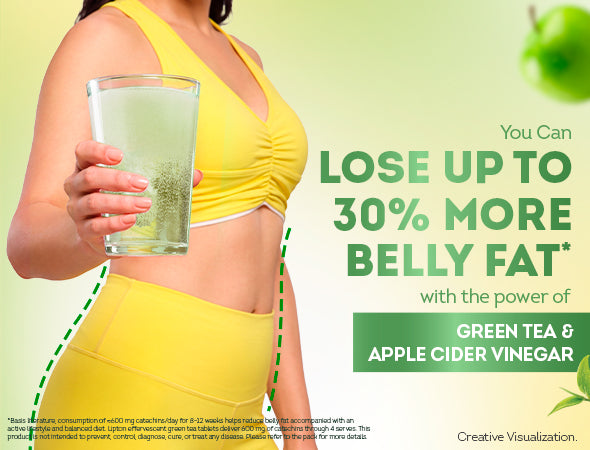 Metabolism Boost Tablets | Green Tea & Apple Cider Vinegar - Green Apple Flavor (Pack of 2 tubes)