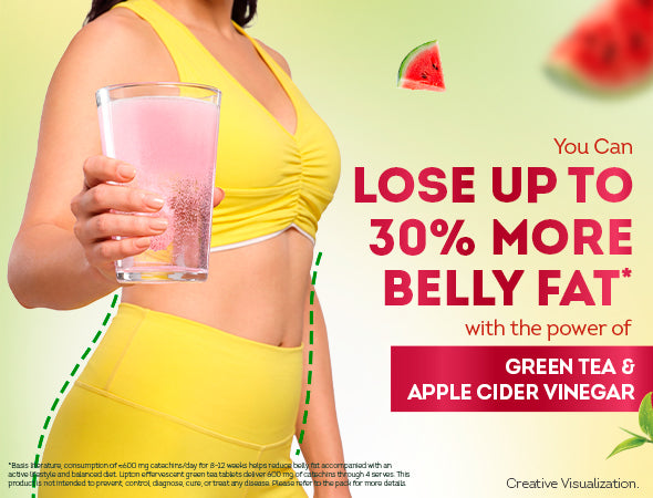 Metabolism Boost Tablets | Green Tea & Apple Cider Vinegar - Watermelon Flavor (Pack of 8 tubes)