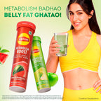 Metabolism Boost Tablets | Green Tea & Apple Cider Vinegar - Green Apple Flavor (Pack of 2 tubes)