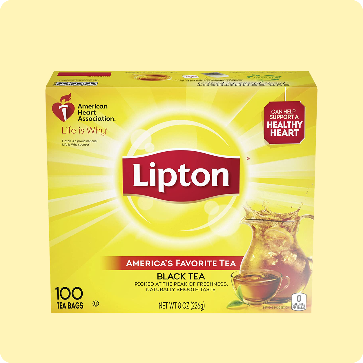 Lipton Honey Lemon Green Tea 100 Tea Bags